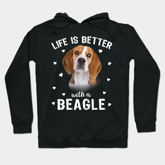 Life Is Better With A Beagle Hoodie by Xamgi